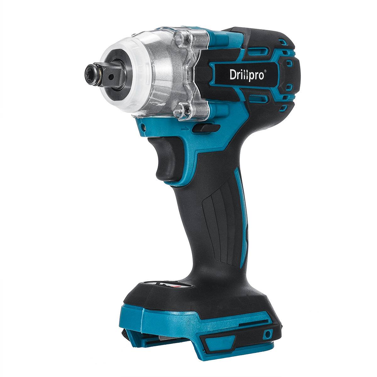 Drillpro 18V Trådlös Borstlös Slagnyckel Elektrisk Skruvmejsel Steglös Hastighetsändring