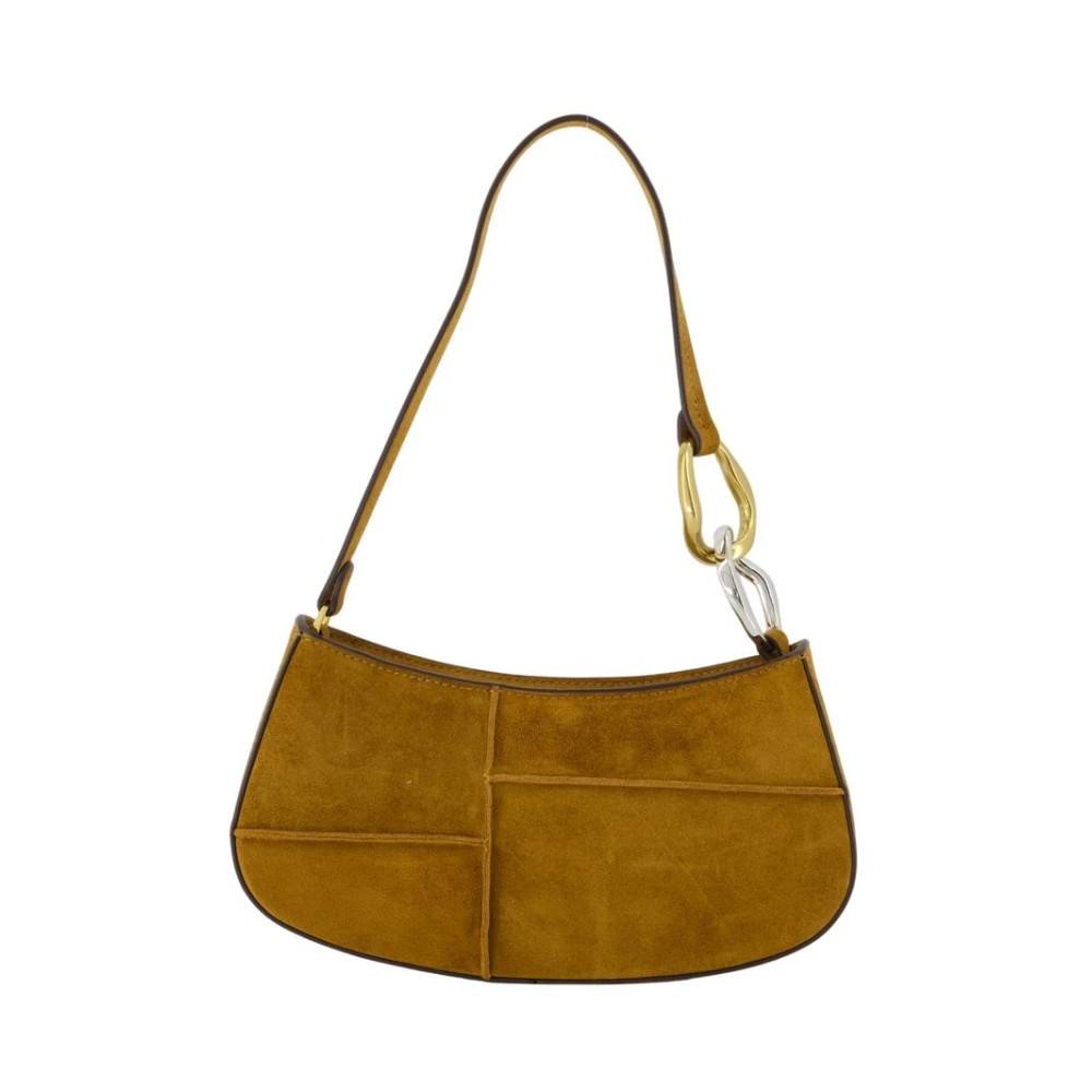 STAUD Brun læder skuldertaske - Tasker - Dame - Brun - ONE SIZE - Uld