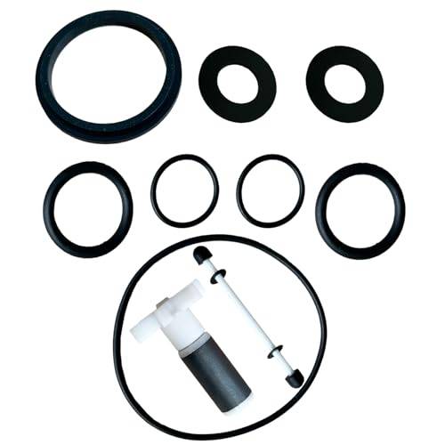JZSMY för Lay Z Spa Vattenpumpreparationssats med 8 Tätningar och Hjul med Tryckskivor, P4071 58113 E02 Jacuzzipump Rotor Vattenpumpshjul O-ringar