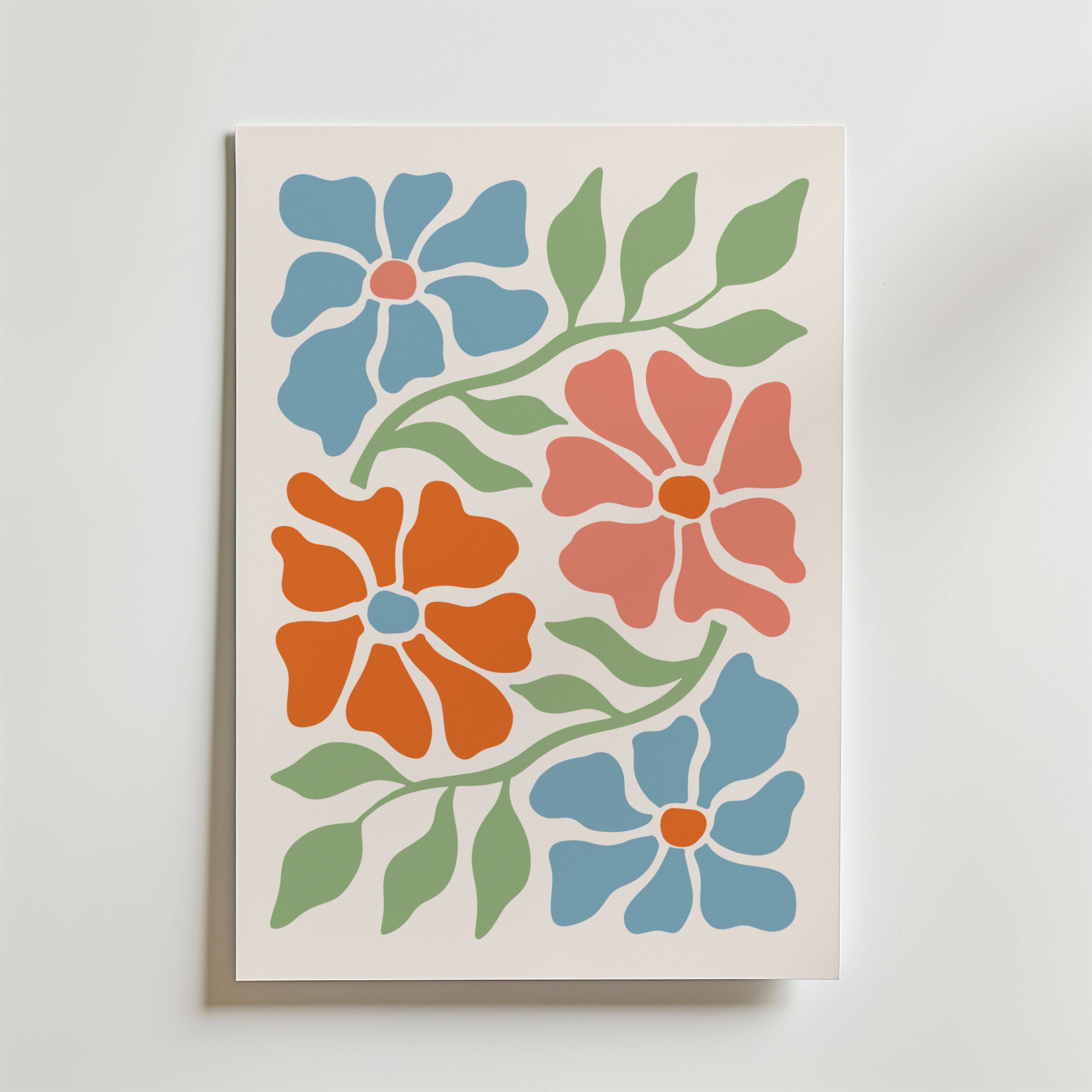 Blooming Garden Harmony Poster - Fine Art Poster 40x50 cm