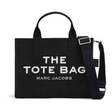 Marc Jacobs, Taske, Dame, Sort, ONE SIZE, Bomuld, Sort Lærredstote med Logo