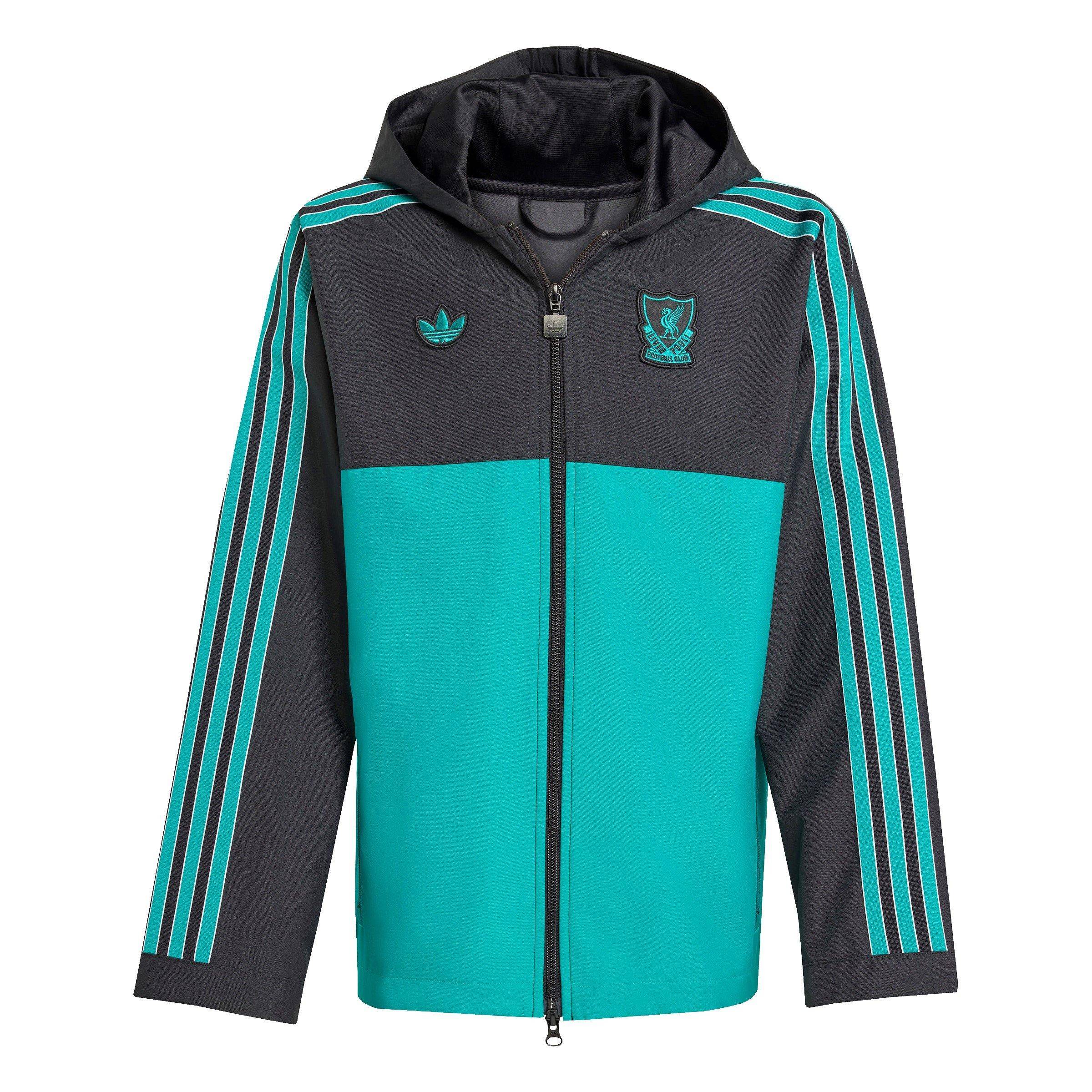 Adidas Kids' Terrace Icons Liverpool Long Sleeve Licensed Rain Anorak