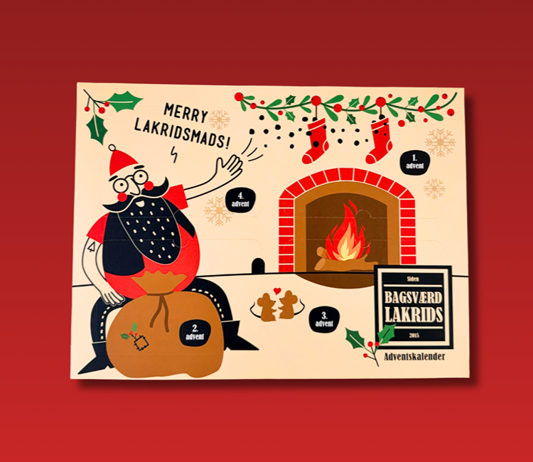 FORUDBESTILLING Bagsværd Lakrids Adventskalender 2026 - 640g, glutenfri.