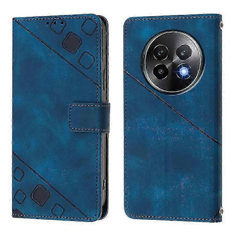 (Blue) Case for Realme 13 Plus Magnetic Leather Card Holder Wallet Flip Cover