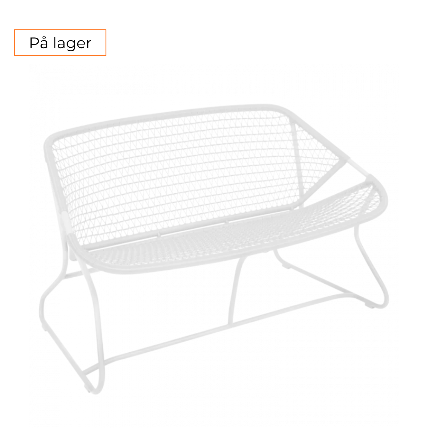Fermob Sixties bænk L. 118cm. - Cotten White