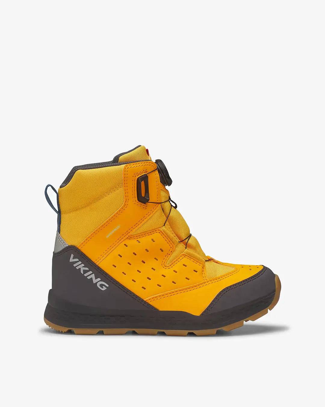 Viking Espo High 2 WP BOA Junior Vinterstøvler Børn - Apricot/Ocean - Apricot/Ocean / 30
