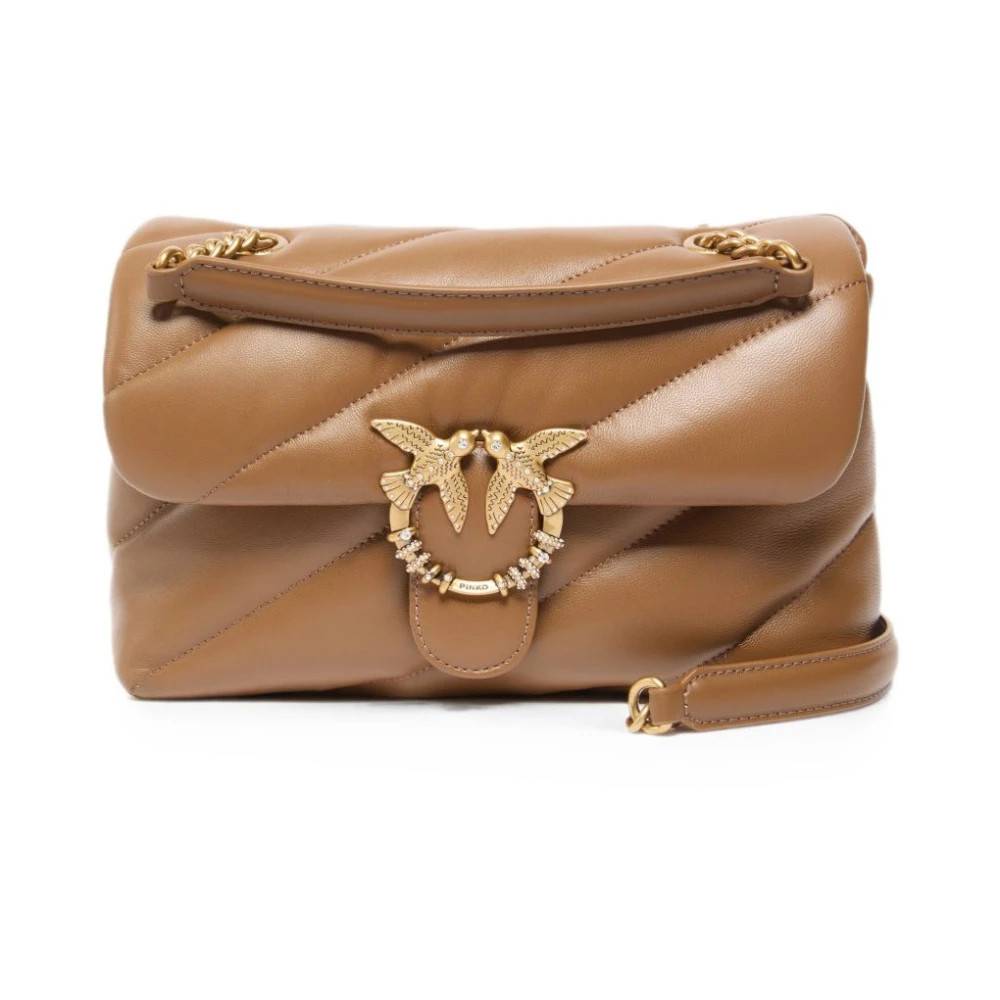 PINKO Puff Classic New Buckle - Tasker - Dame - Brun - ONE SIZE -