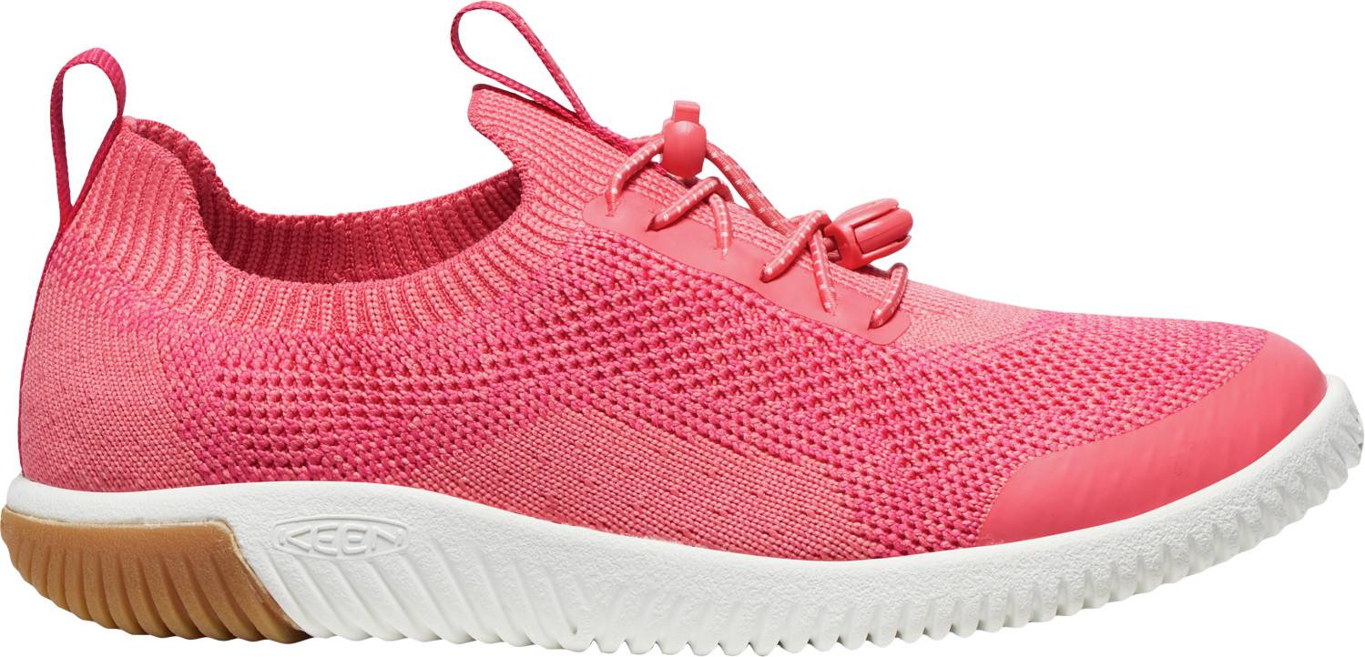 Keen Keen Kid's KNX Knit Lace Sneaker Dubarry/Star White, 34