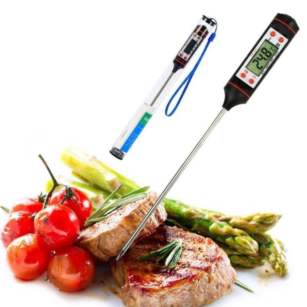 Mat / Stekatermometer med Digital Display - -50 - +300 grader - Mät temperaturen på mat / vätska etc.