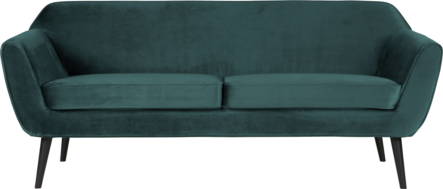 Loungesofa WOOOD Rocco Jarra fløjl grøn 187x82 cm.