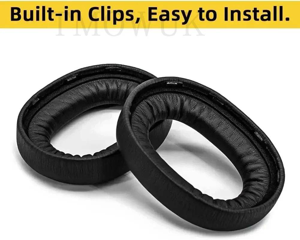 Ersättningsöronkuddar för Jabra Elite 85h / Evolve2 85 MS headset, bekväma hörselkåpor i läder, tillbehör.