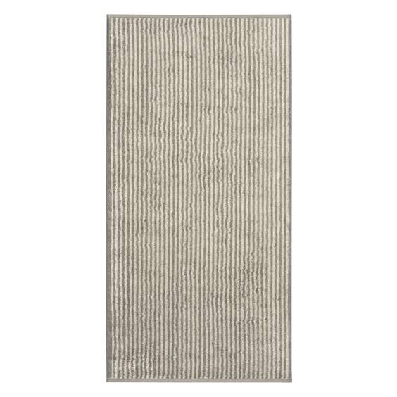 Cawö Håndklæde Serie - Luxury Two Tone Stripes Graphit.