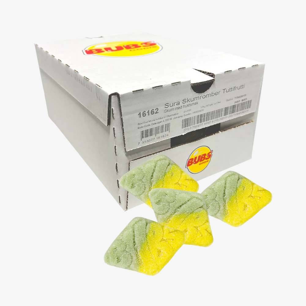BUBS Sour Tutti Frutti Foam Rombs Full Box 2.6KG (5.7LB)