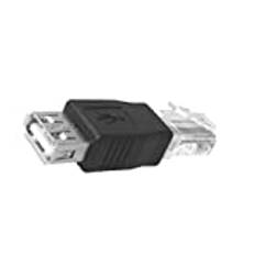 ZOREI Mini USB Ethernet Micro USB Mini USB Ethernet-adapterkonverterare, hona-hane, hane till kvinna (USB kvinna till Ethernet RJ45 8P8C Male)