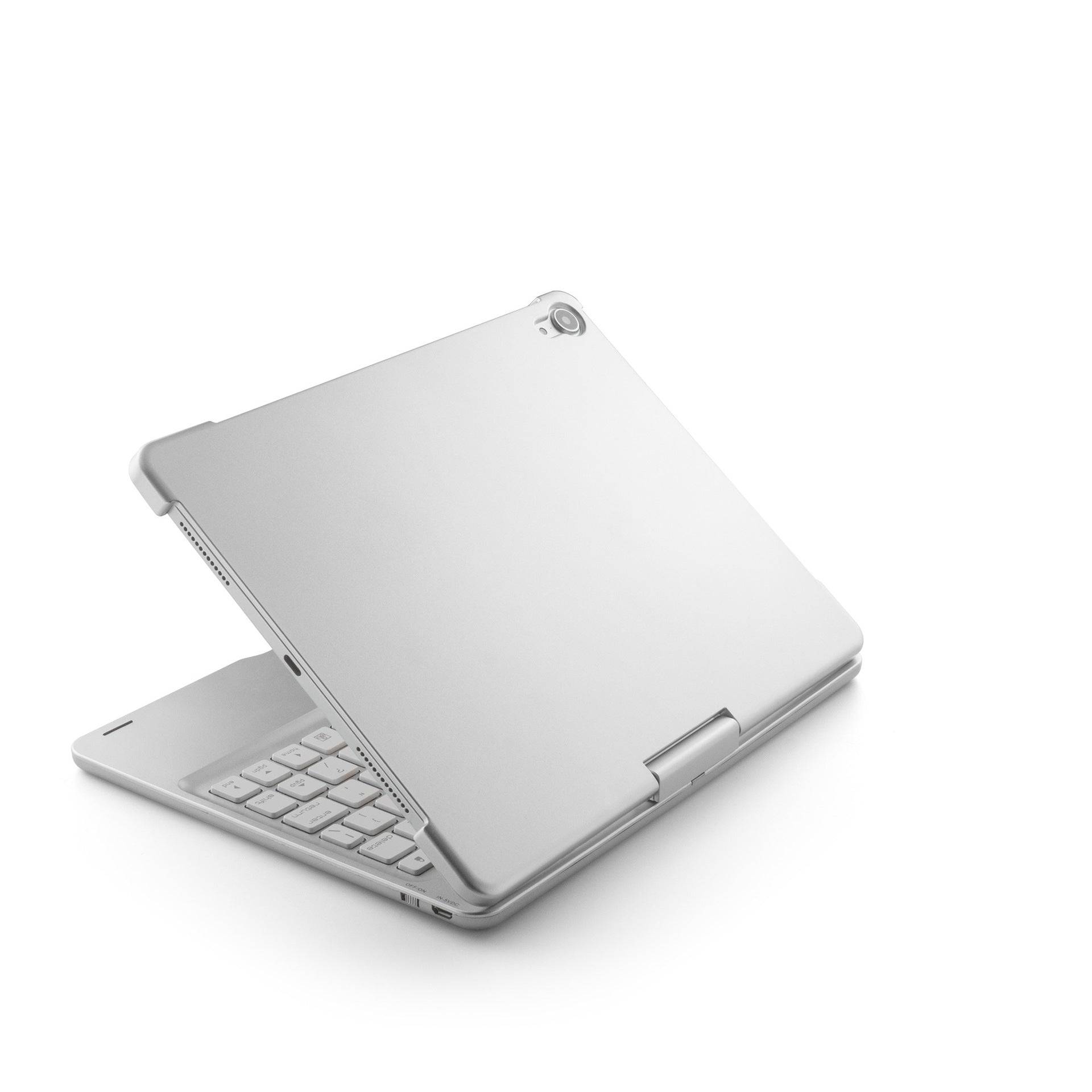 12.9 Inch Wireless Backlit Touch Rotary Bluetooth Keyboard - Silver / Ipad9.7 Pro9.7 air1or2