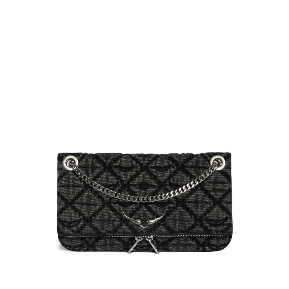 Zadig & Voltaire - Rock II Monogram Clutch Väskor - Dam - ONE Size - Bomull