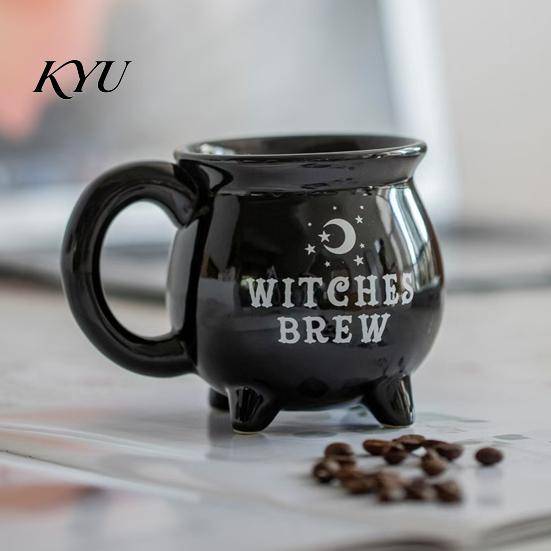 Dekorativ Halloween-souvenir Häxa Keramisk Kaffemugg, Tema Unik Trollkarlskittel Rolig Häxig Köksdekor Spöklik Dryckeskärl för Te eller Varm Choklad