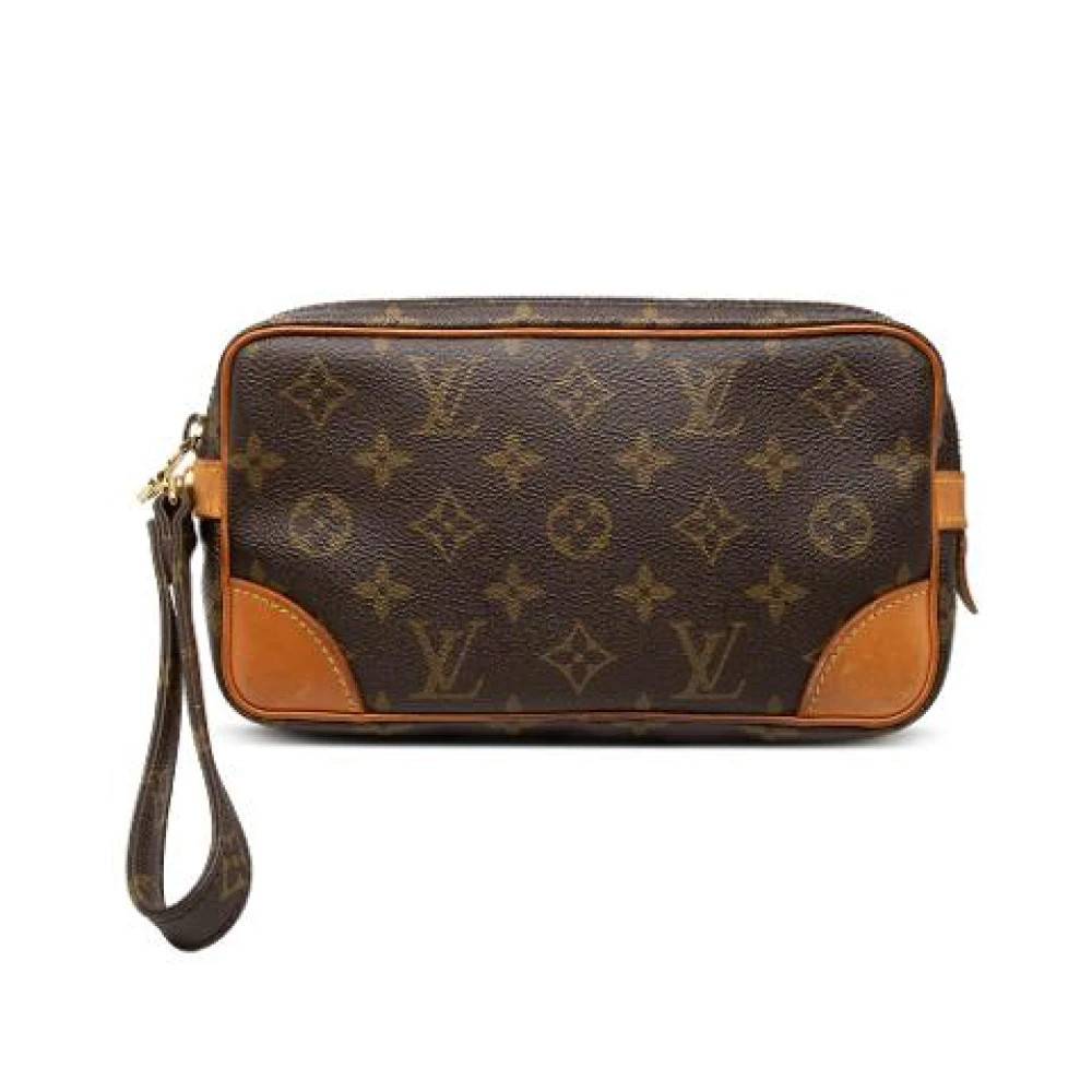 Louis Vuitton Vintage Pre-owned Marly Dragonne PM Clutch - Vintage - unisex - Brun - ONE SIZE - Læder