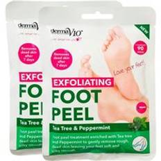 DermaV10 Exfoliating Foot Peel Tea Tree & Peppermint 2 par