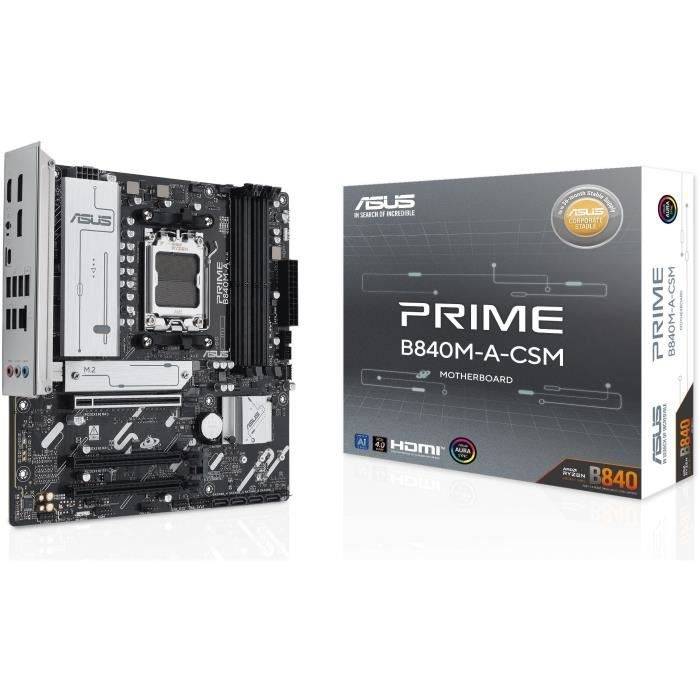 Moderkort - ASUS - PRIME B840M-A-CSM - AMD B840 - AM5 micro ATX-kortplats