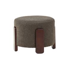 Venture Home Coffey Sittpuff - Mörkgrå Grå Tyg
