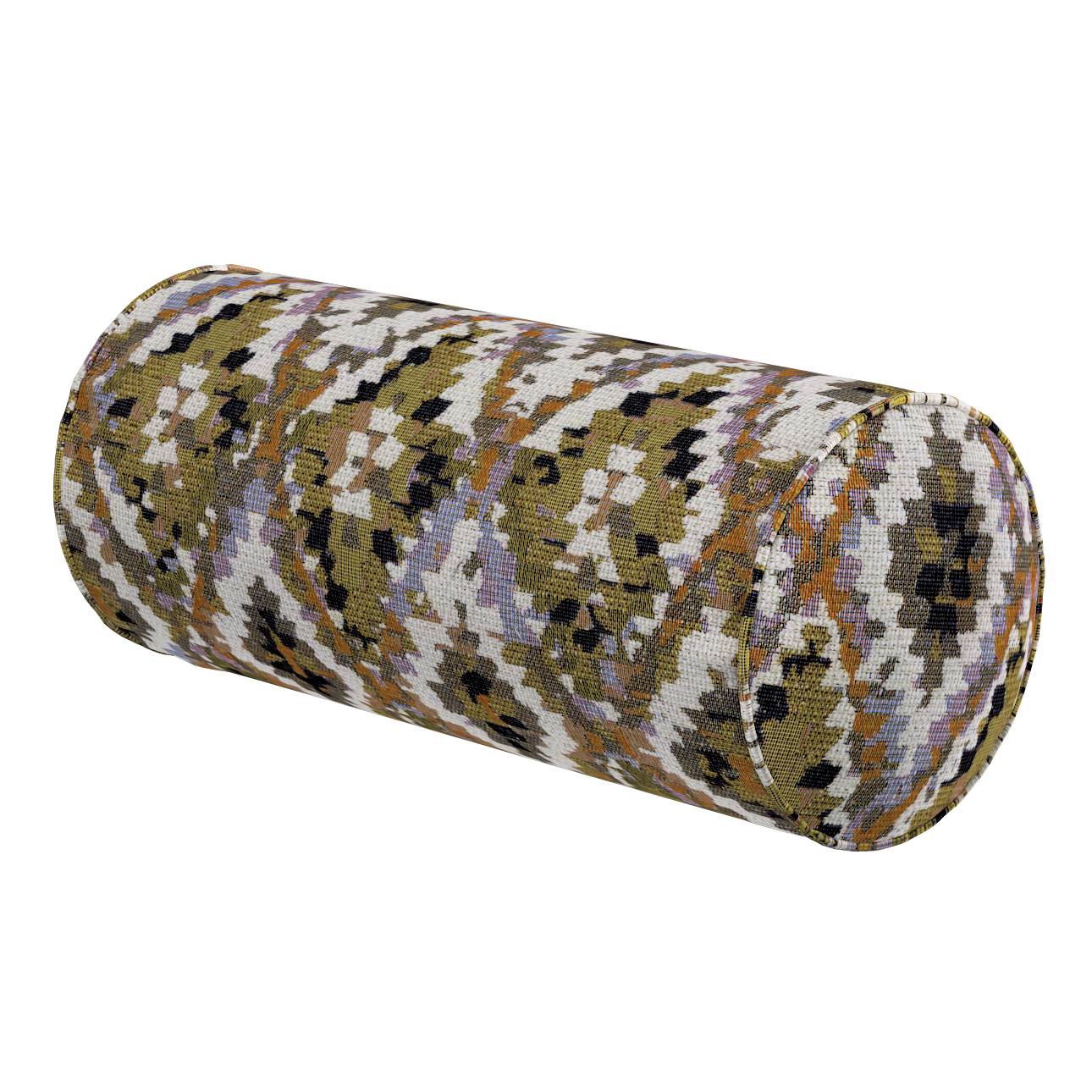 Cylinderpude, Bouclé flerfarvet, Ø 16 x 40 cm, Cosy Home