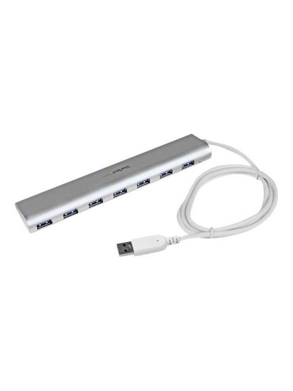 StarTech.com USB 3.0 Hub Compact 7 ports USB hub - USB 3.2 - 7 ports - Sølv