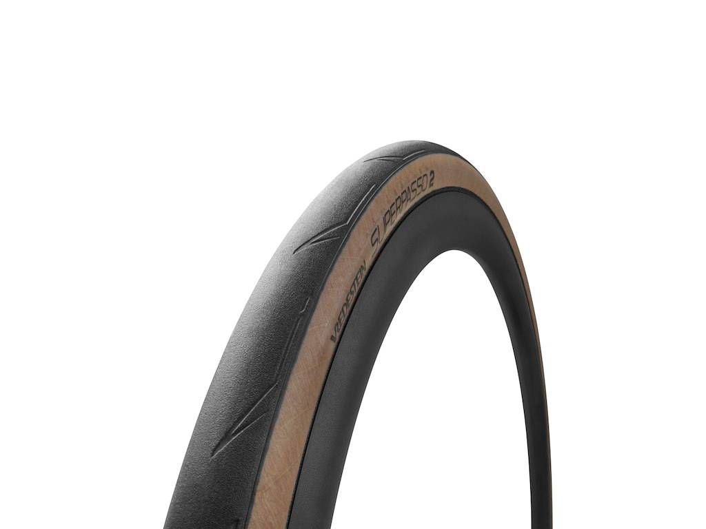 Vredestein Superpasso 2 Tube - Foldedæk Road - 700 x 25c - Sort/Transparent.