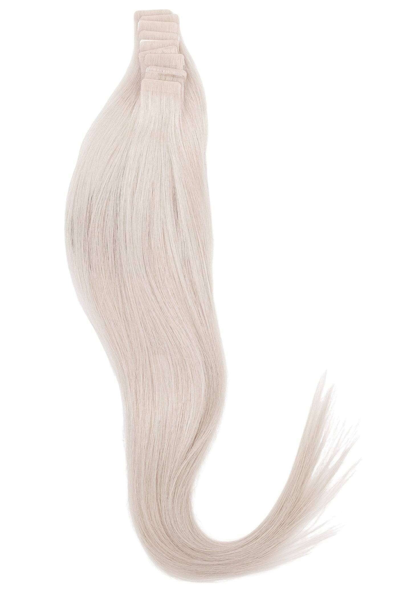Tejp Löshår Platinablönd #60 – 10 bitar Äkta Remy Hår 55cm / 22 inches