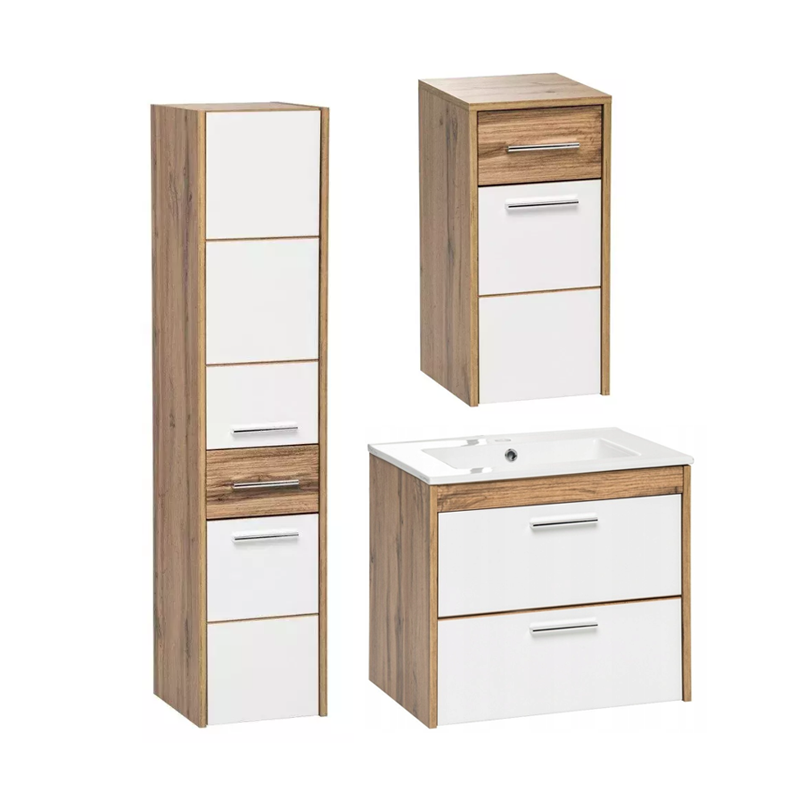 Högskåp för badrum Ibiza White 800 OUTLET