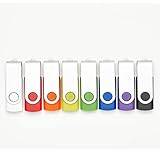 10-pack 2 GB USB-flashenheter i 5 slumpmässiga färger USB 2.0-grossistparti bulk minnesstavar (10-pack, 2 GB)