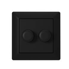 EcoDim dubbeldimmer ram Exxact/Efapel svart