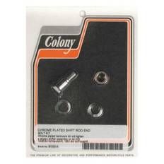 COLONY SHIFTER ROD END BOLT KIT CHROME Fits: > 36-54 HANDSHIFT H-D; 51-64 FOOTSHIFT H-D(NU)