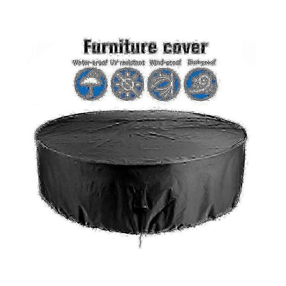 (230*110cm) Custom Fit Waterproof Round Outdoor Table Cover - Durable 2025
