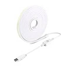 Booso 2M USB 5V Smart Neon Strip Lights Touch Sensor Dimbar LED- Vattentät Flexibelt Ljus för Hemrum Köksinredning B