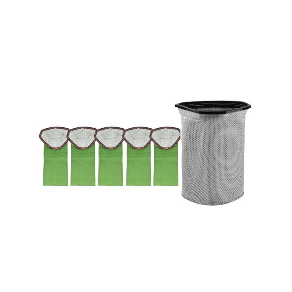 For ProTeam Super Pro 10 / GoFit 10 Backpack Vacuum Cleaner Parts Micro Filter Bags+ Reusable Cloth Bag 6PCS