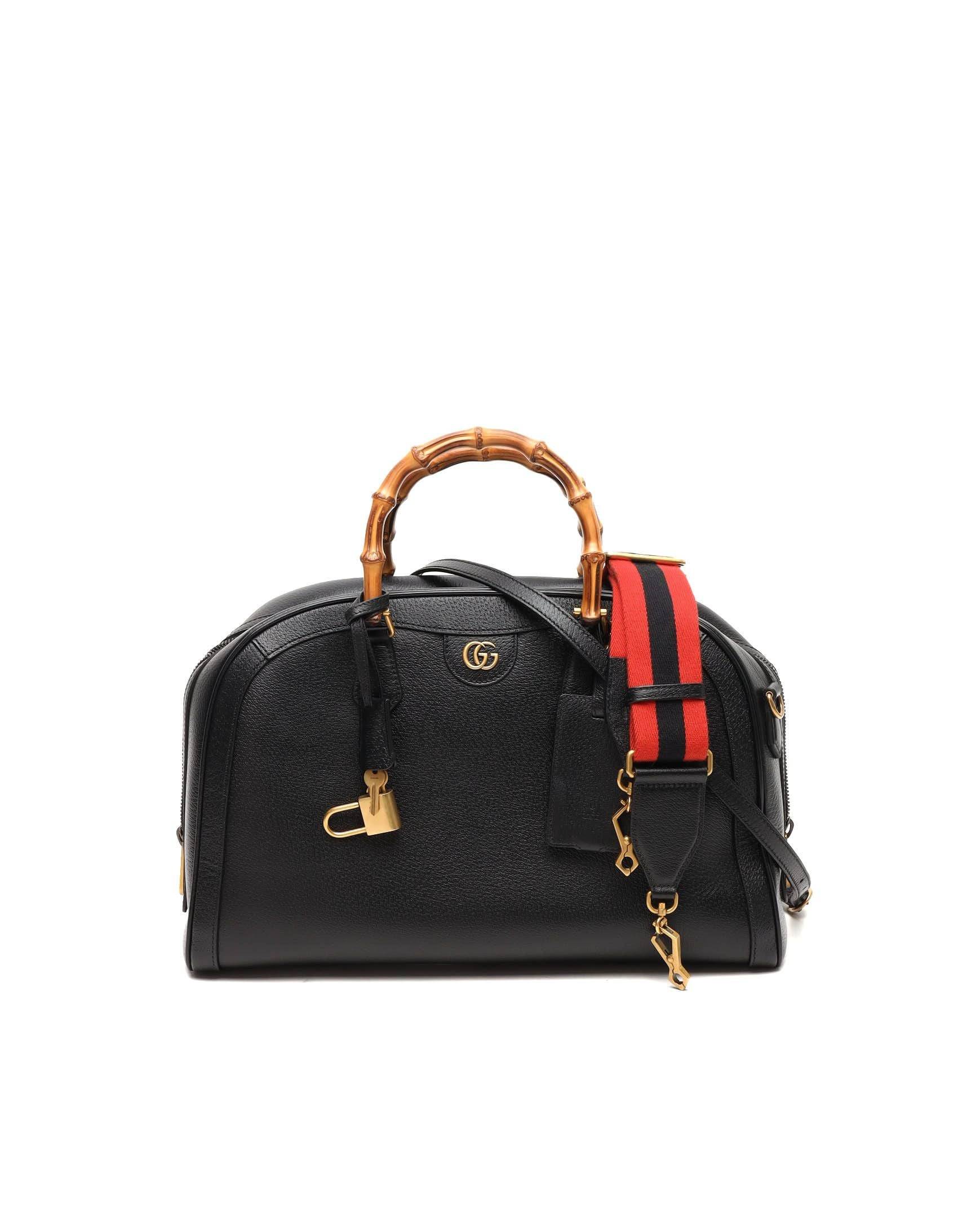 Gucci Medium Diana Bamboo Bag - Black - One Size