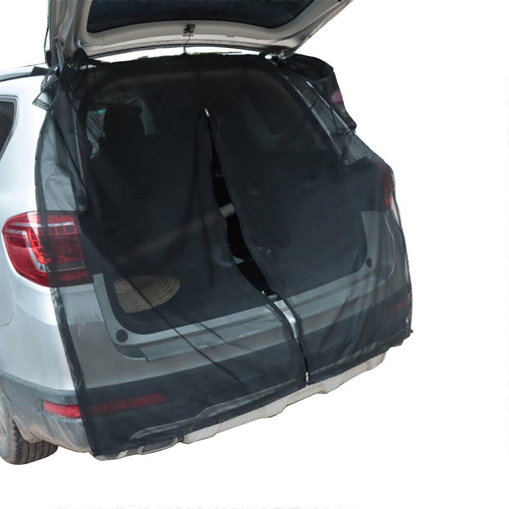 (M) Car SunShade Mesh Screen Door for SUV Tailgate Rear Windshield Sunshade Keep Mosquitos Out Car Camping Accessories XL
