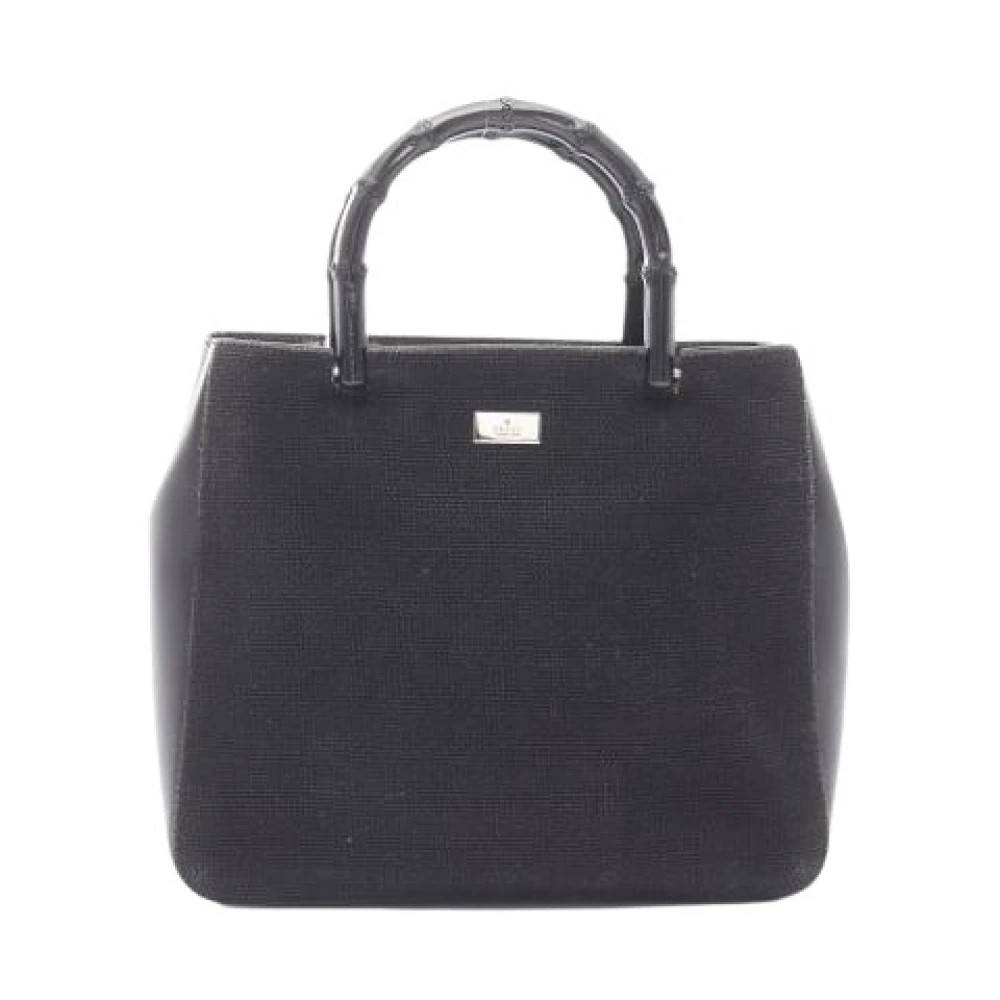 Gucci Vintage Pre-owned Læder Håndtaske - Vintage - Dame - Sort - ONE SIZE - Læder
