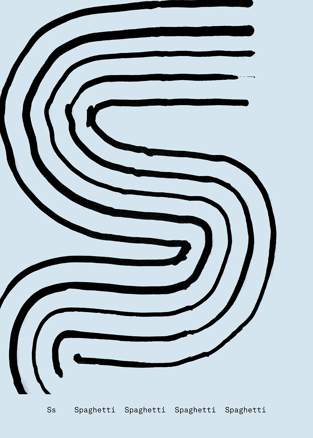 S - Alphabet Spaghetti - A5 (A5)