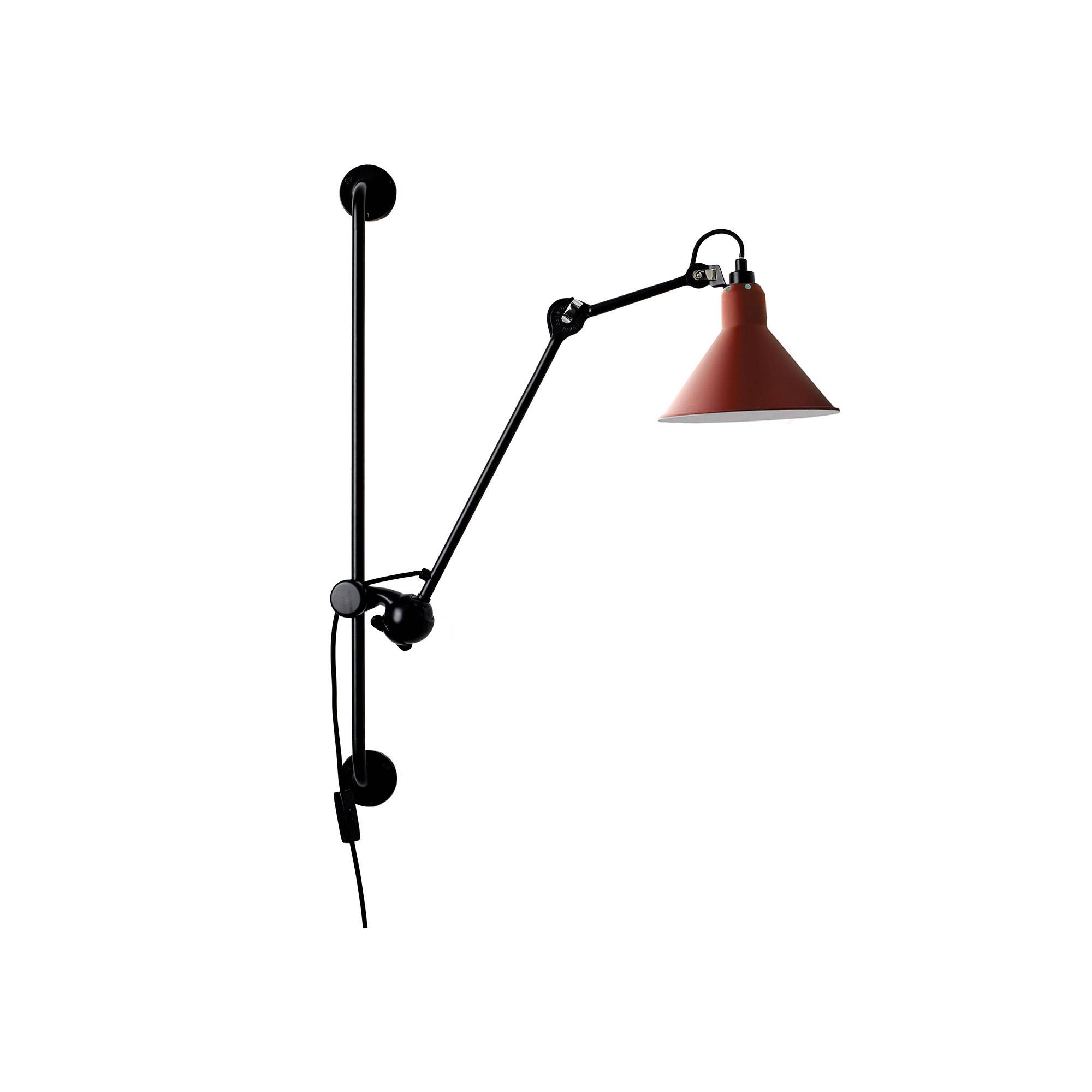 DCWéditions - Lampe Gras No210 - Conic, Röd - Vägglampor - Bernard-Albin Gras - Röd