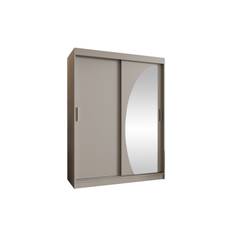 Amira Garderob m. Spegel 150x200 cm - Beige Garderober & garderobssystem