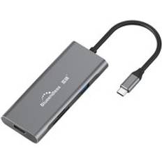 Smal usb c hub 9 in 1 typec to 3.0 hdmi tf lan pd usb hub adapter för macbook ek