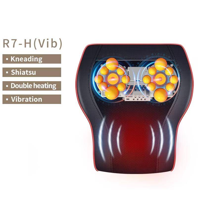Jinkairui Elektrisk Massage Nackkudde Akupressur Huvud Cervikal Traktion Kropp Rygg Midja Massager Värme Vibrationsmassage UK