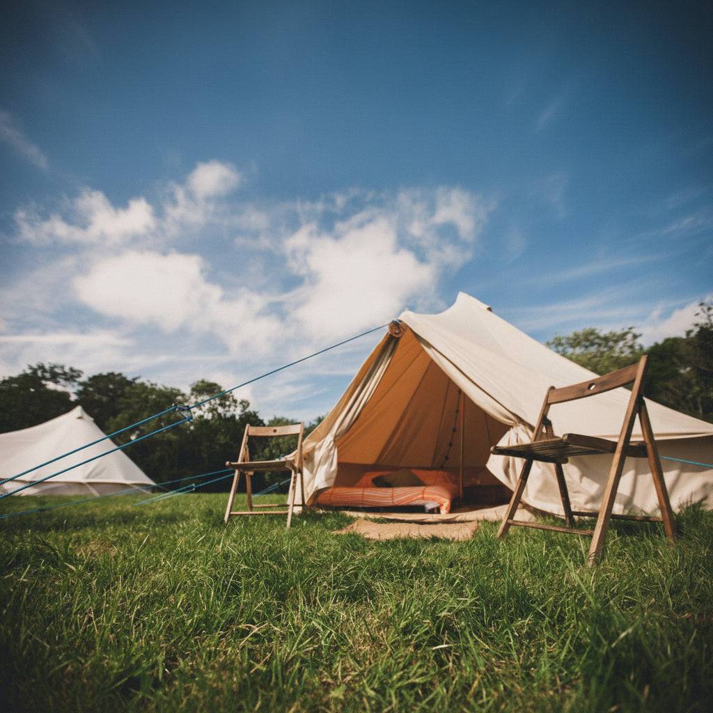 4m Bell Tent 200gsm 'Superlite' High Grade Polycotton Canvas - 4m