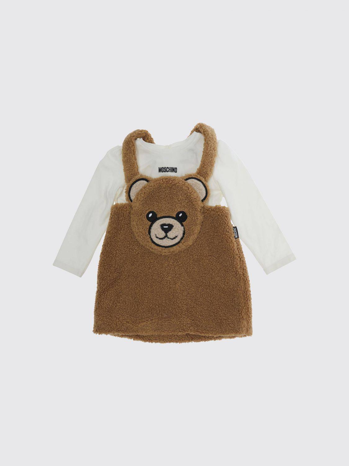 MOSCHINO Zweiteiliges Fleece-Set für Jungen mit Teddy-Bear- und Logo-Print - 24M