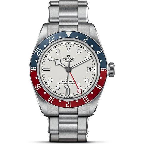 Tudor Herrenuhr Black Bay GMT M79830RB-0010 - silber