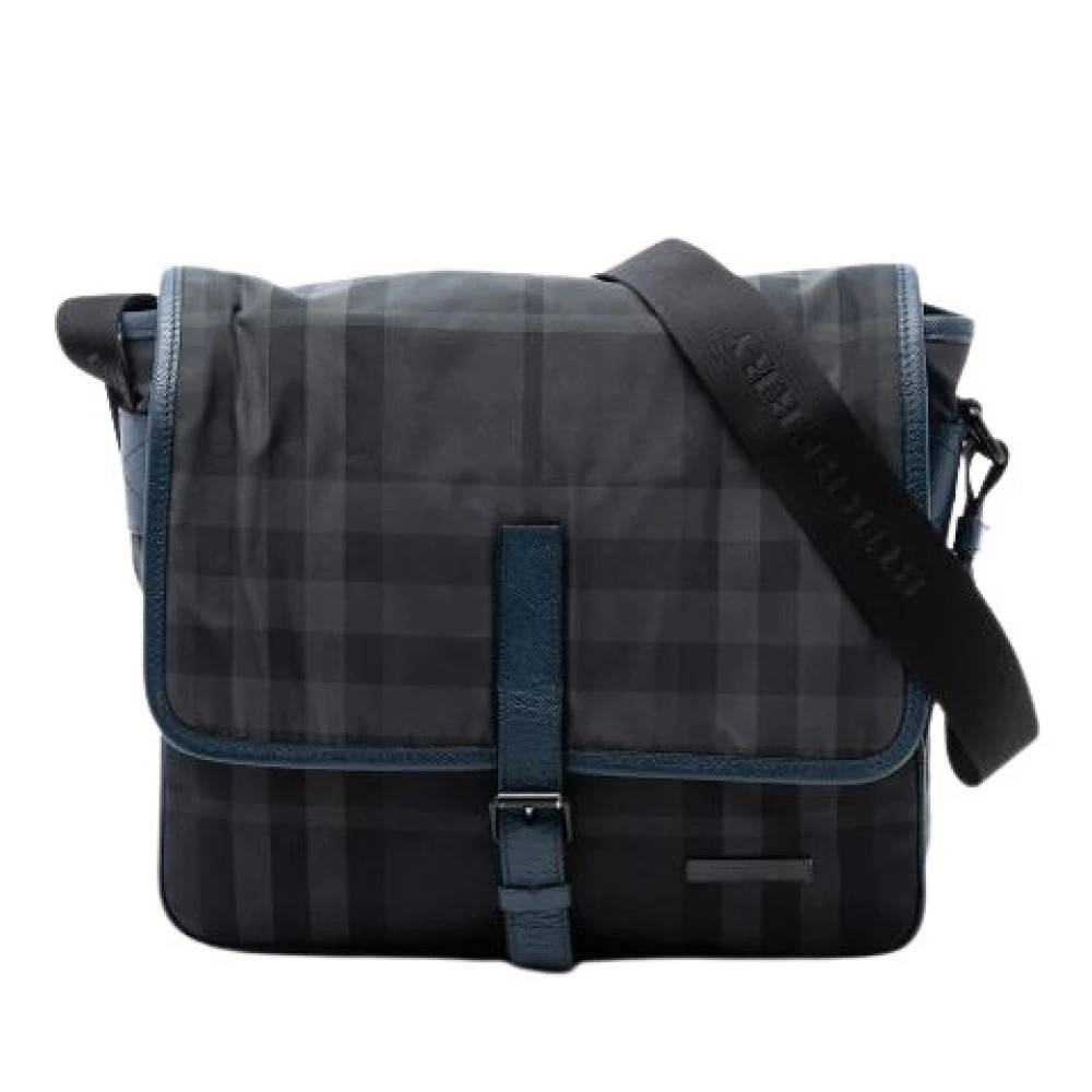 Burberry Vintage Pre-owned Vintage Crossbody Bag - Vintage - Herre - Grå - ONE SIZE - Uld