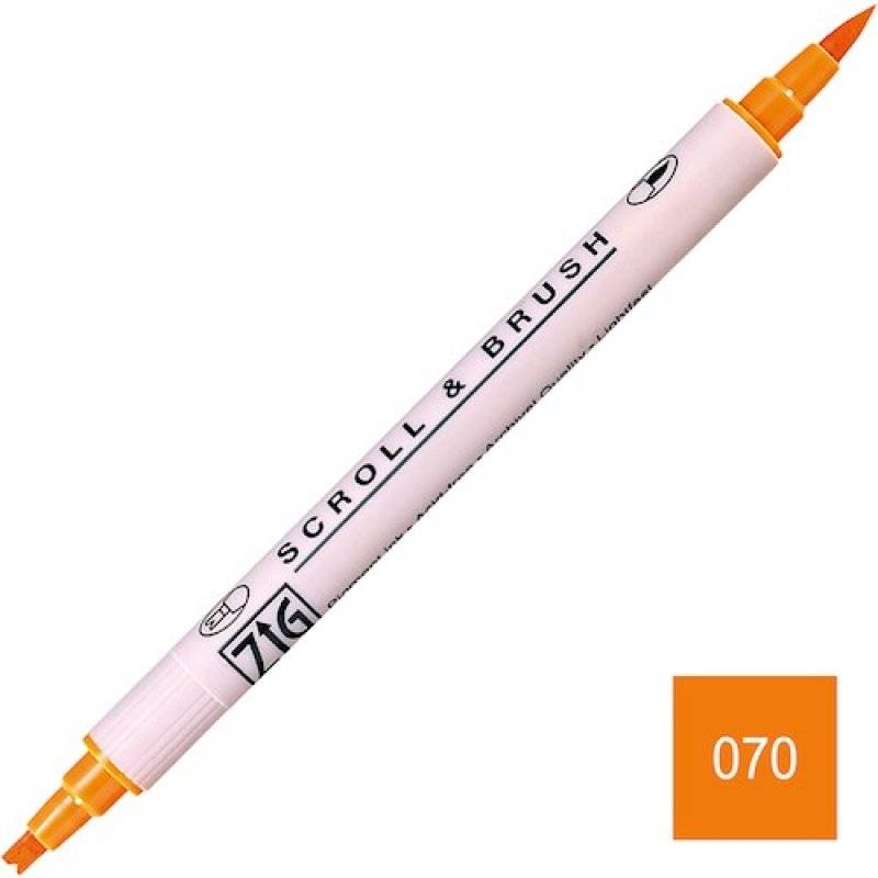 Scroll & Brush 070 - Orange