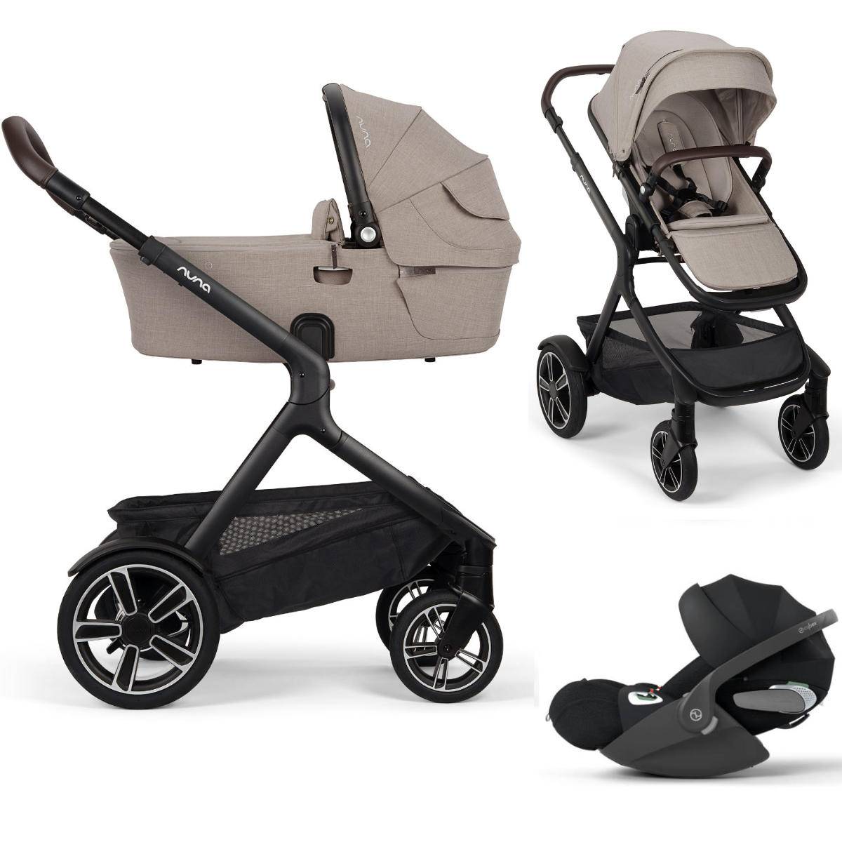 Nuna DEMI Next Pram Set 3-in-1 incl. Cybex Cloud T i-Size - Chateau